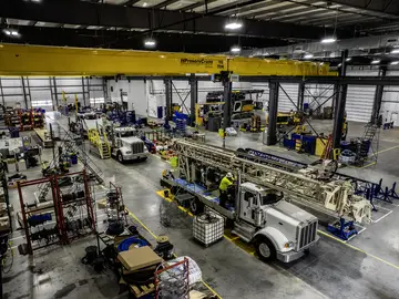 GEFCO Water Well Drilling Rig Production in at Bauer Equipment America branch in Conroe, TX