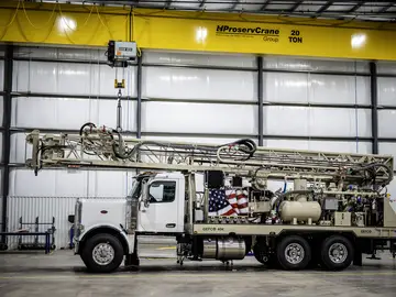 GEFCO Water Well Drilling Rig Production in at Bauer Equipment America branch in Conroe, TX